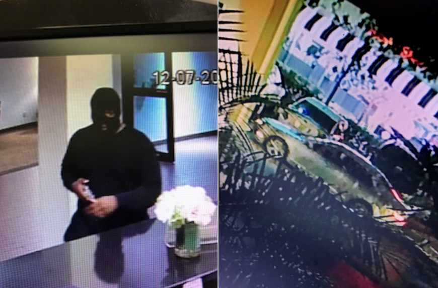 Police are searching for the suspect of an armed robbery that occurred at the Ormond Beach Sleep Inn motel. Photo courtesy of OBPD