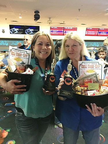 Melissa Asselin and Jeanne Garbellini were two of the winners in last year's Chili Cook-Off contest. Courtesy photo