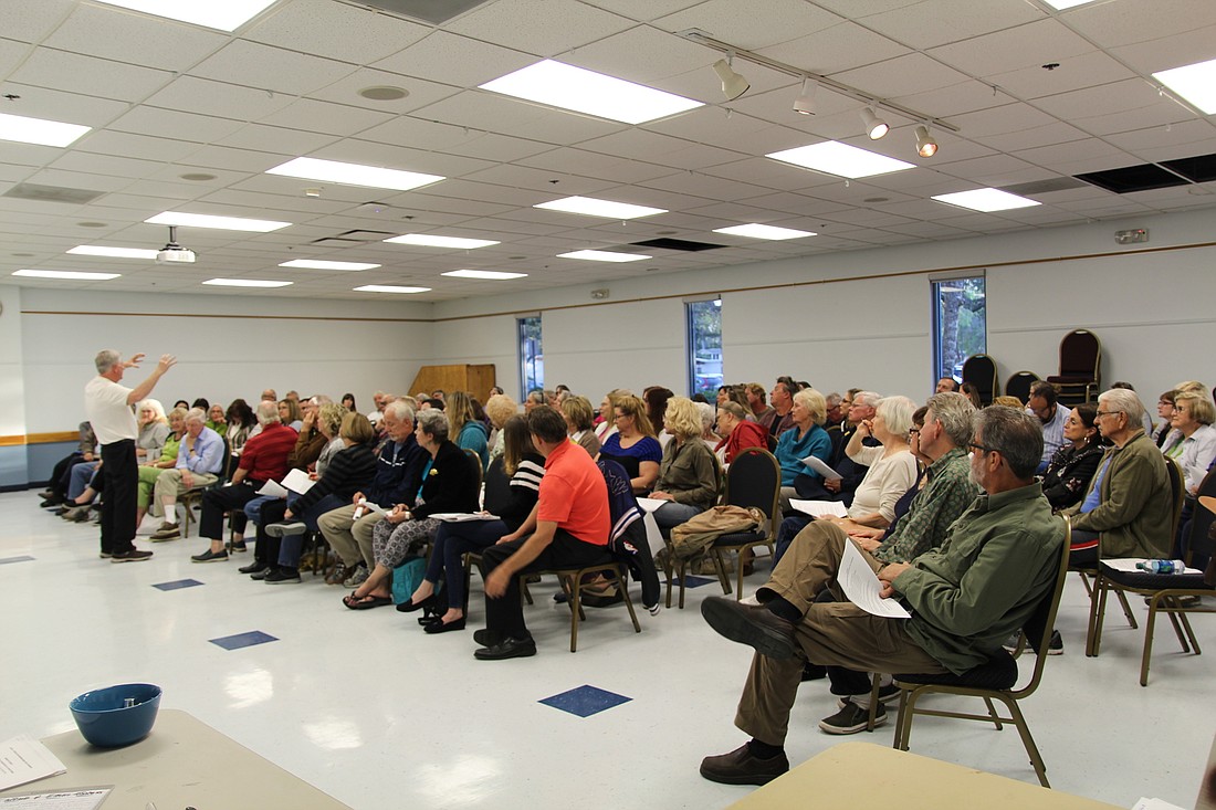 An estimated 125 people attend CANDO 2's first meeting on Thursday, March 8. Photo by Jarleene Almenas