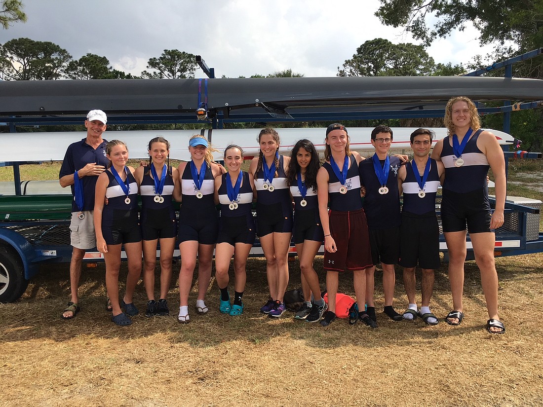 The Halifax Rowing team competed in the East Florida Districts in Fellsmere on April 7. Photo courtesy of Halifax Rowing