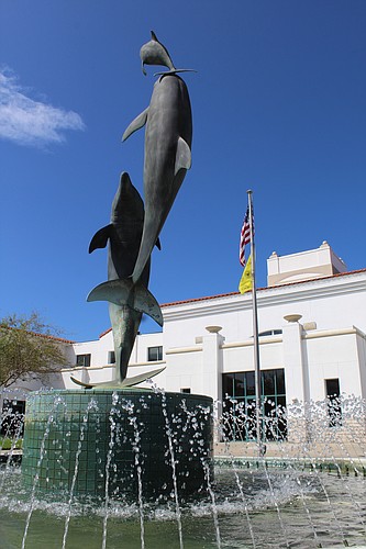 The outdoor plaza of the Ormond Beach City Commission Chambers. File photo by Jarleene Almenas