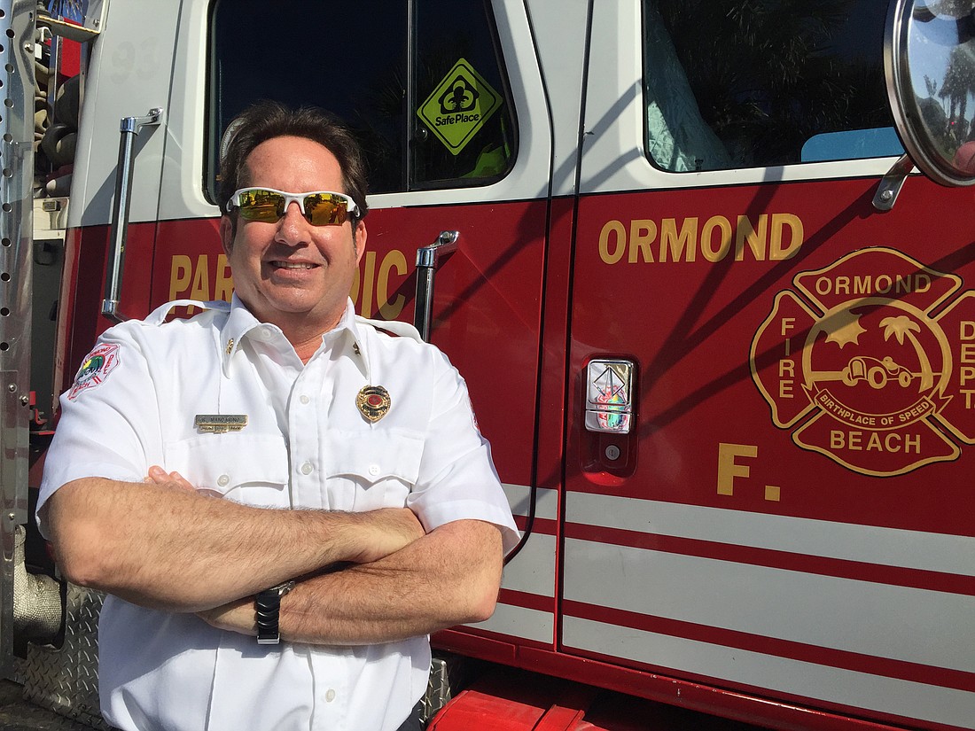Ormond Beach Fire Chief Bob Mandarino smiles as his retirement approaches. Photo by Jarleene Almenas