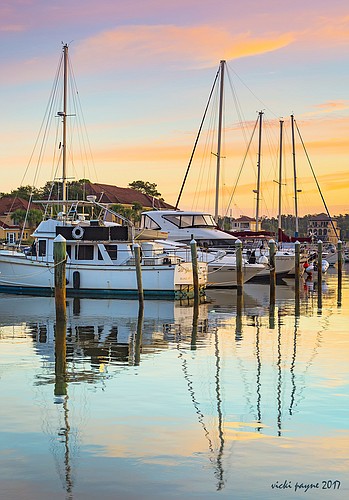Vicki Payne's "Dawn at the Marina" was named Best of Show for the Casement Camera Club's sixth-annual spring exhibit. Courtesy photo