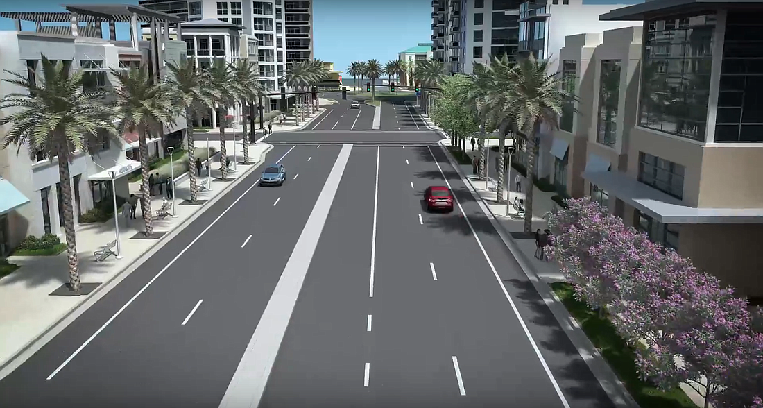 A digital rendering of what the Daytona Regional Chamber of Commerce envisions East ISB can be. Courtesy of video by Daytona Regional Chamber of Commerce