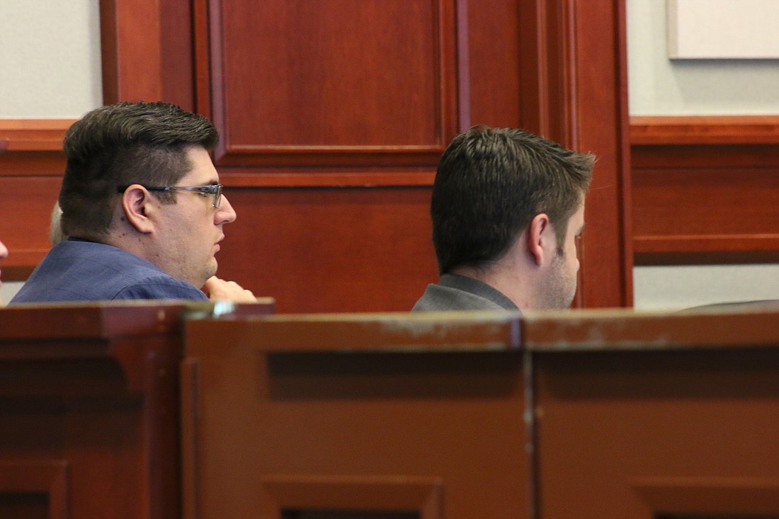 James Holcombe listens during the first day of his trial on Tuesday, Aug. 7. Photo by Jarleene Almenas