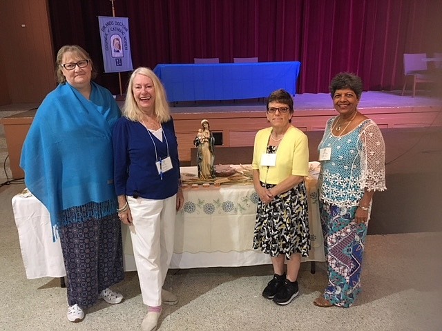 Treasurer Rosemary Peabody, Vice President Lauren Morris, President Marsha Rudman and Orlando Diocesan Council of Catholic Women Board Member Marlene Braganza. Courtesy photo