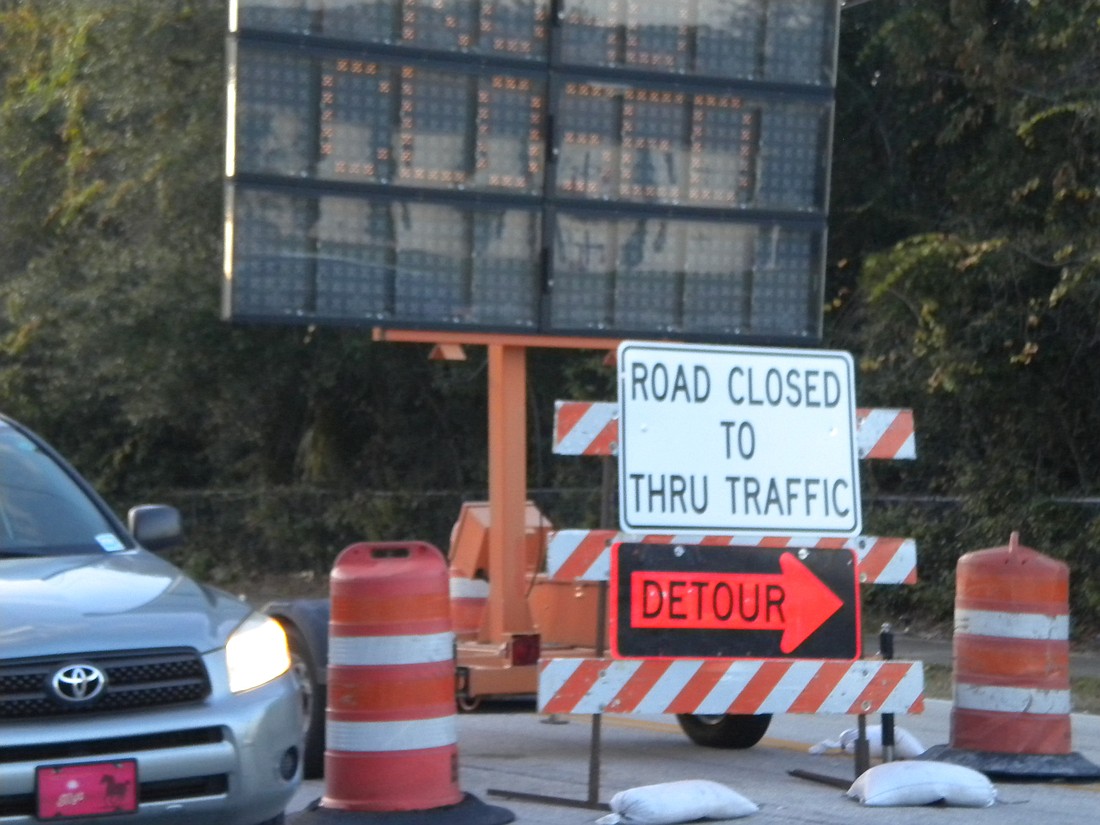 Taylor Road will be closed for another week or two, after a water main broke. Photo by Tanya Russo