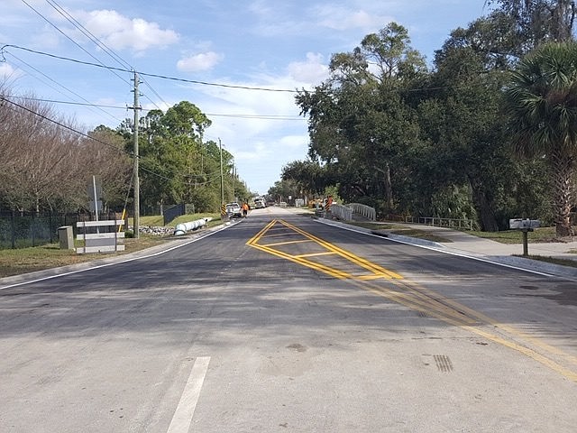 Taylor Road is now open. Photo courtesy of the city of Port Orange