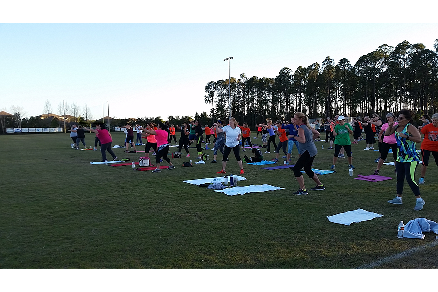 Get Fit Port Orange participants last year at Coraci Park, hosted by Title Boxing. Photo courtesy of Teresa Wiggins