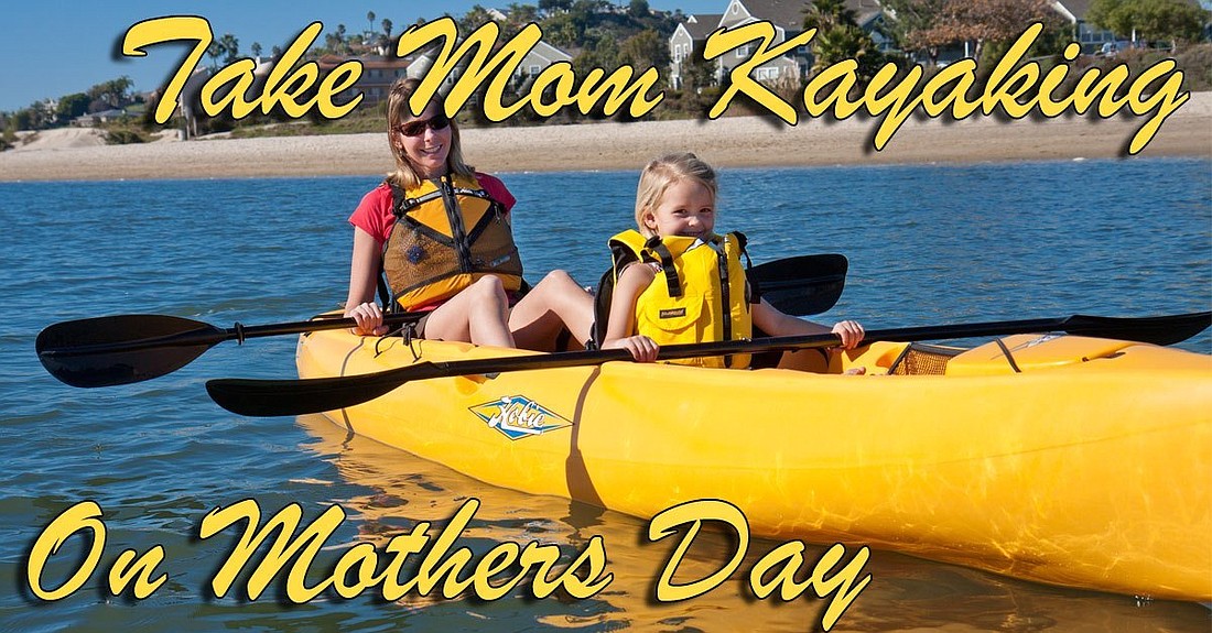 Photo courtesy of Sandy Point Progressive Sports Facebook Event Page, Take Mom Kayaking on Mother's Day.