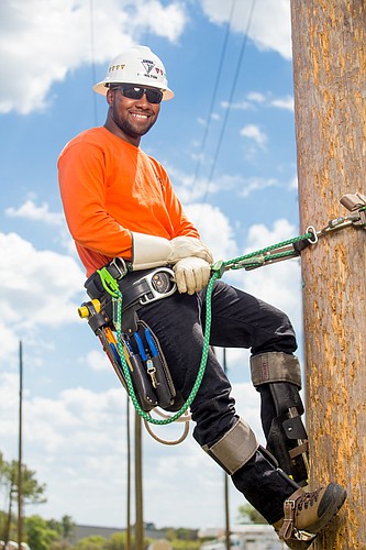 Jerome Hamilton, 30. Photo courtesy of Valerie Lindbom, operations coordinator at Northwest Lineman Center