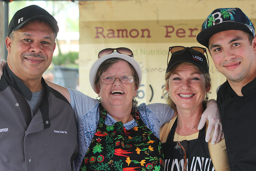 Ramon Alvarez, Joanne Pacheco, Patty Alvarez and Steven Alvarez at the 2nd-annual Crab and Seafood festival. File photo by Tim Briggs