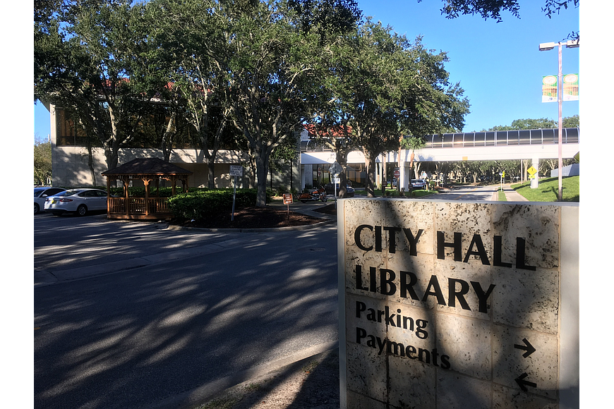 Port Orange City Hall sign. File photo by Nicole Osinski