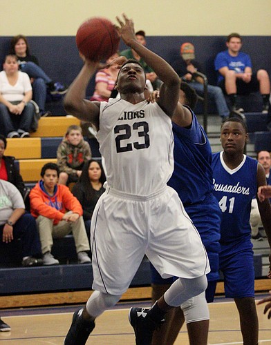 Rhoden led the Calvary Christian Academy Lions to victory over First Baptist with 23 points and 17 rebounds.