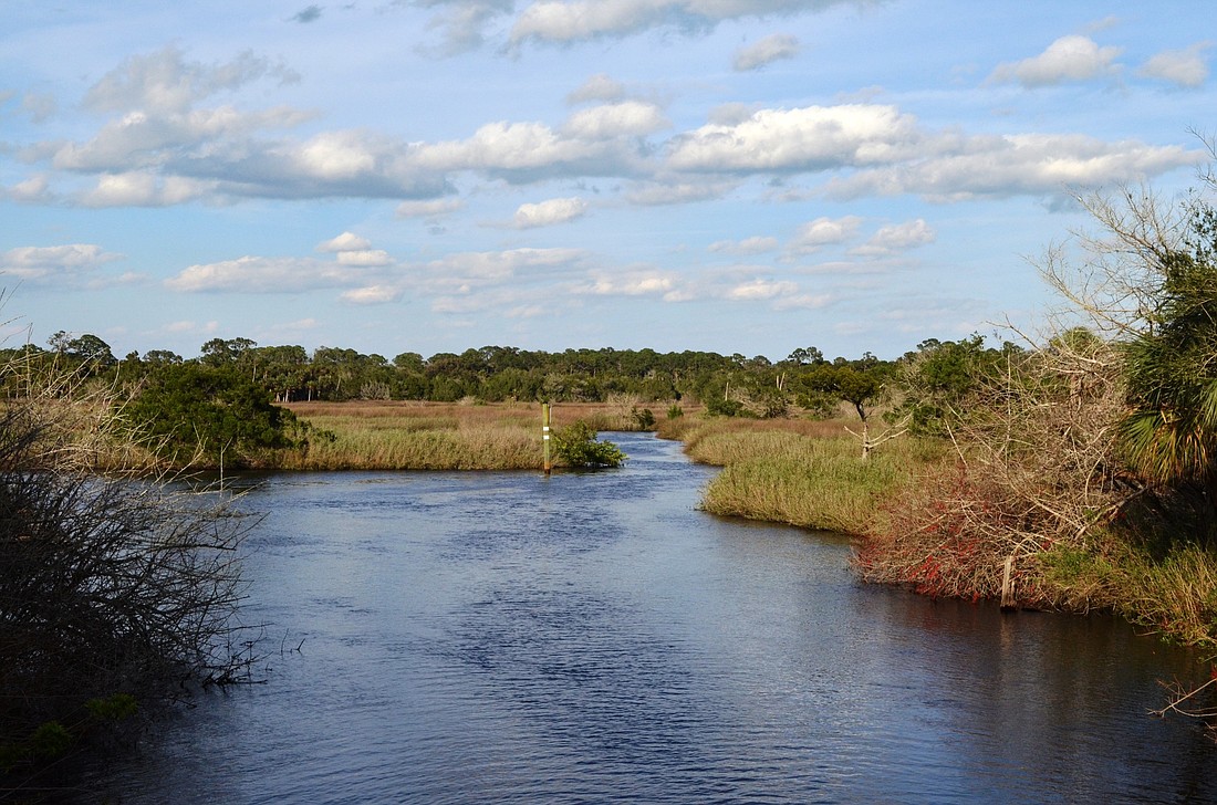 Wetlands can be seen west of North U.S. 1.
