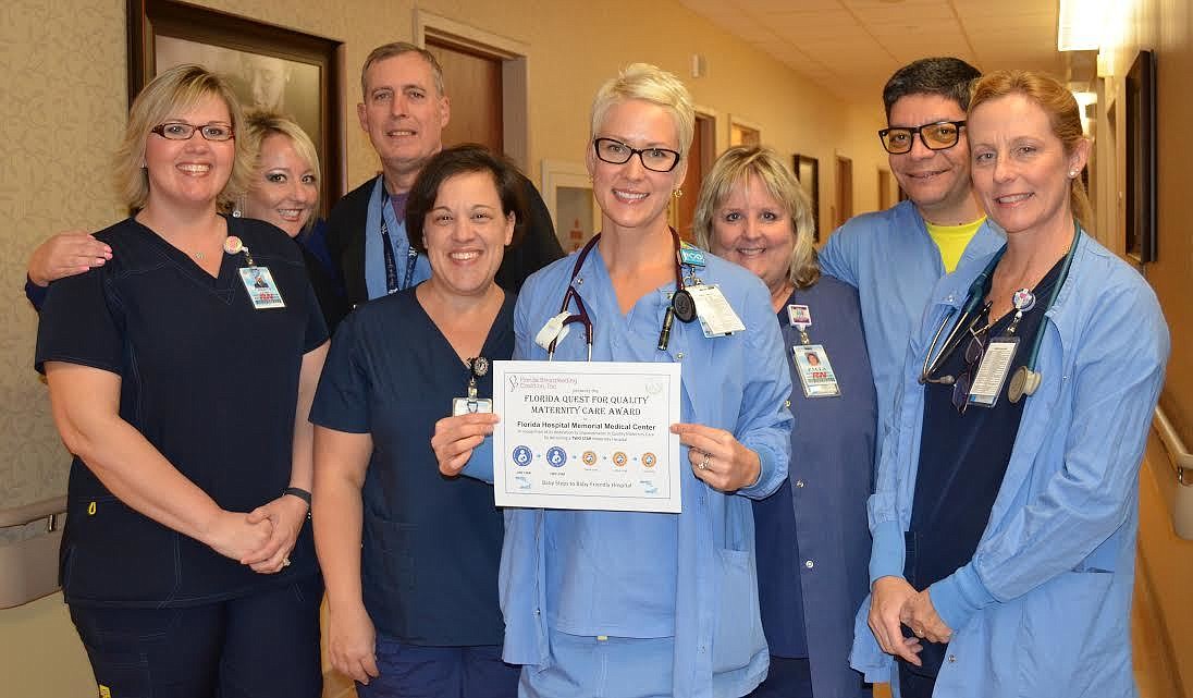 Florida Hospital Memorial Medical Center recently achieved the second star award from 'Florida Quest for Quality Maternity Care" (Photo by Emily Blackwood).