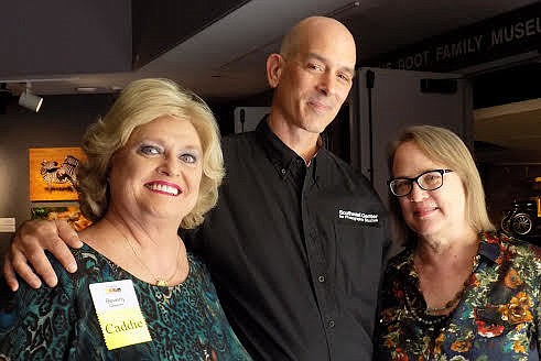 Dr. Beverly Grissom, MOAS Guild second vice president, Eric Breitenbach, senior professor at Daytona State College, and Kathy Maloney, art educator St. Peter Catholic School in DeLand (Courtesy photo)