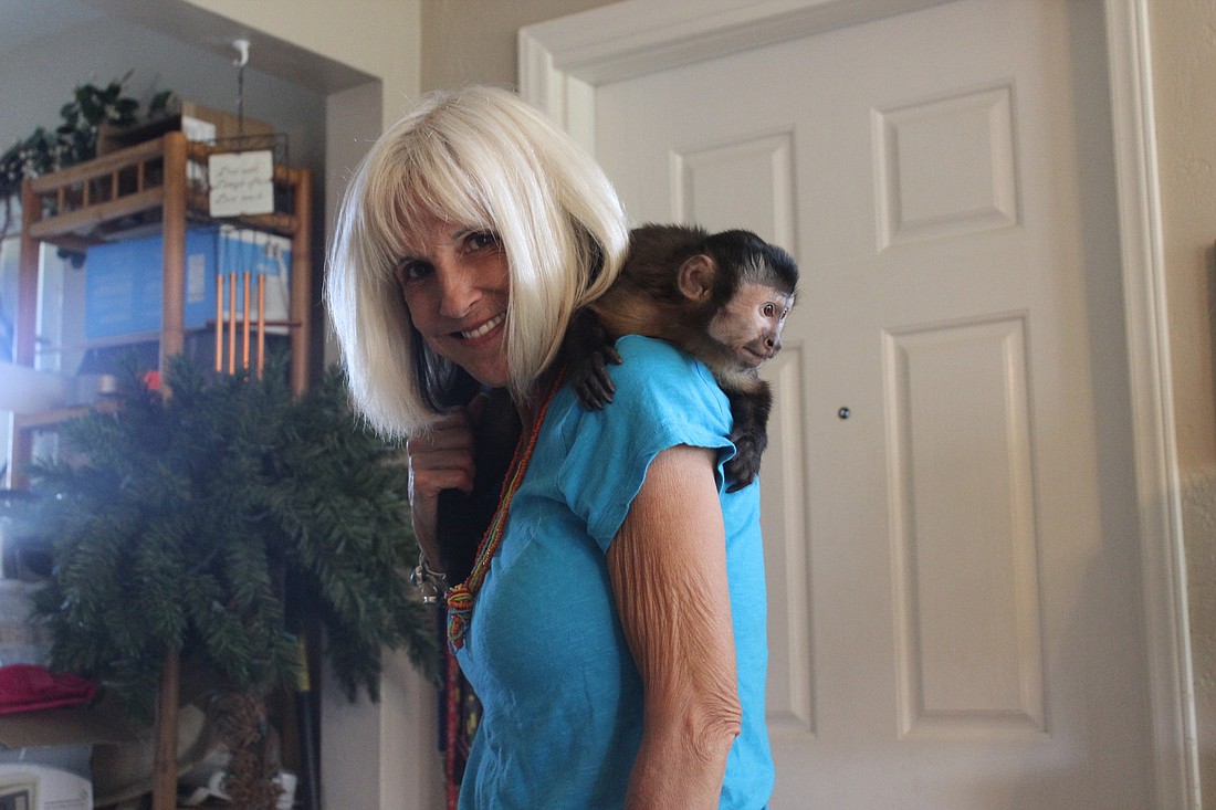 Dr. Prudence Walker knows all too well what it feels like to "have a monkey on her back" (Photos by Emily Blackwood).