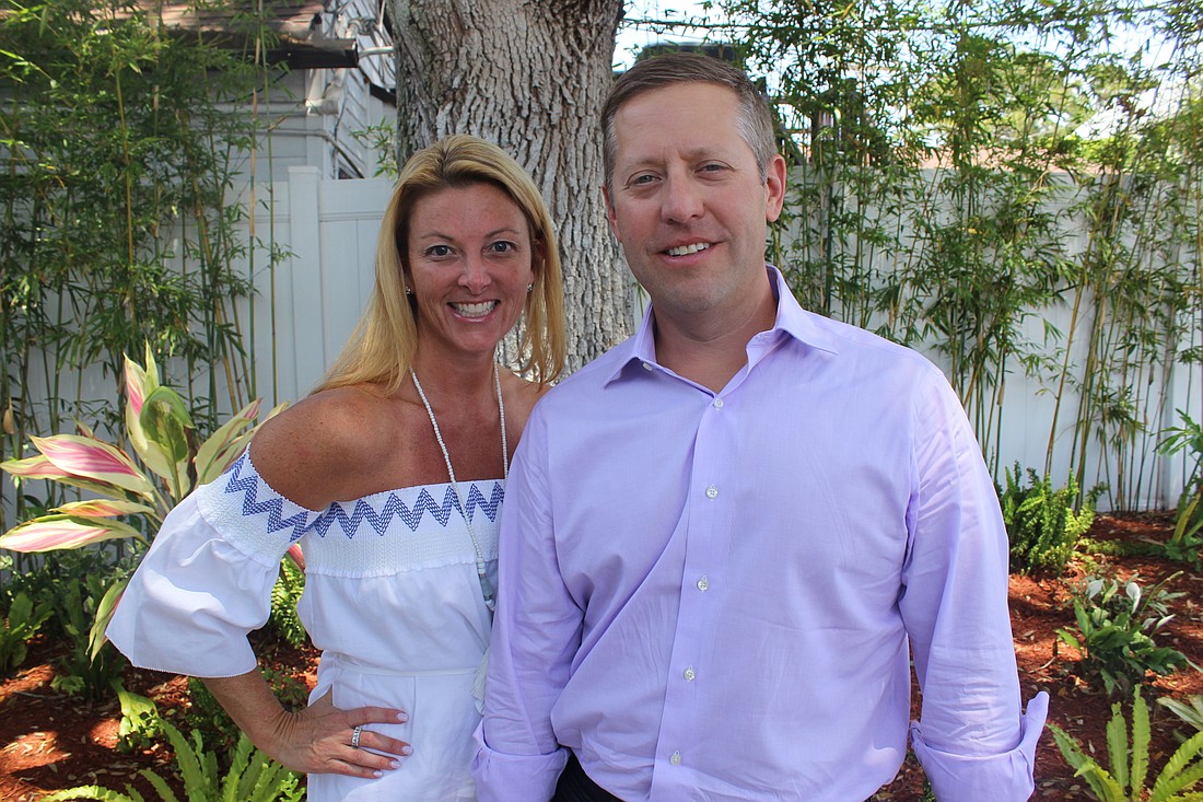 Angela and Lewis Heaster, founders of the Heaster Family Foundation, are creating a program to connect local cancer patients with people who want to help them (Photo by Emily Blackwood).