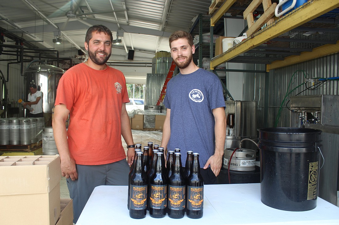 Justin Robinson and Brett McPeek work hard to get Ormond Brewing Company out in the community (Photos by Emily Blackwood).