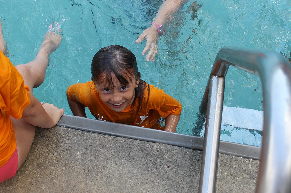 Last year's swim lesson (Photo by Emily Blackwood)