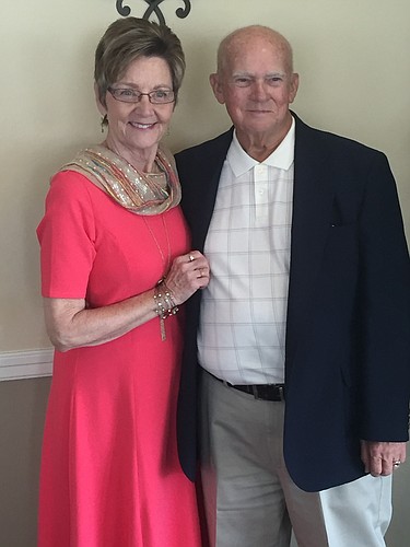 Don Cole pictured with Pat McCarthy, auxiliary president was awarded a Lifetime Achievement Award.