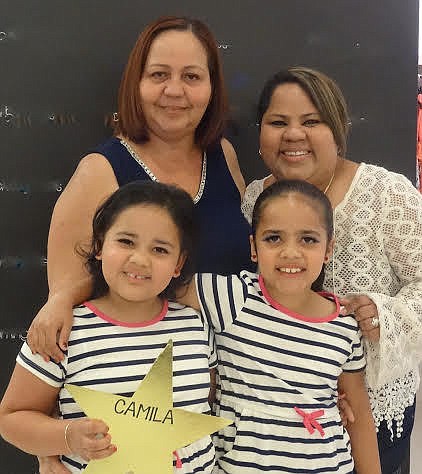 Camila, her sister, Valeria , her grandmother, Maria and her mother, Rose Mary (Courtesy photo).