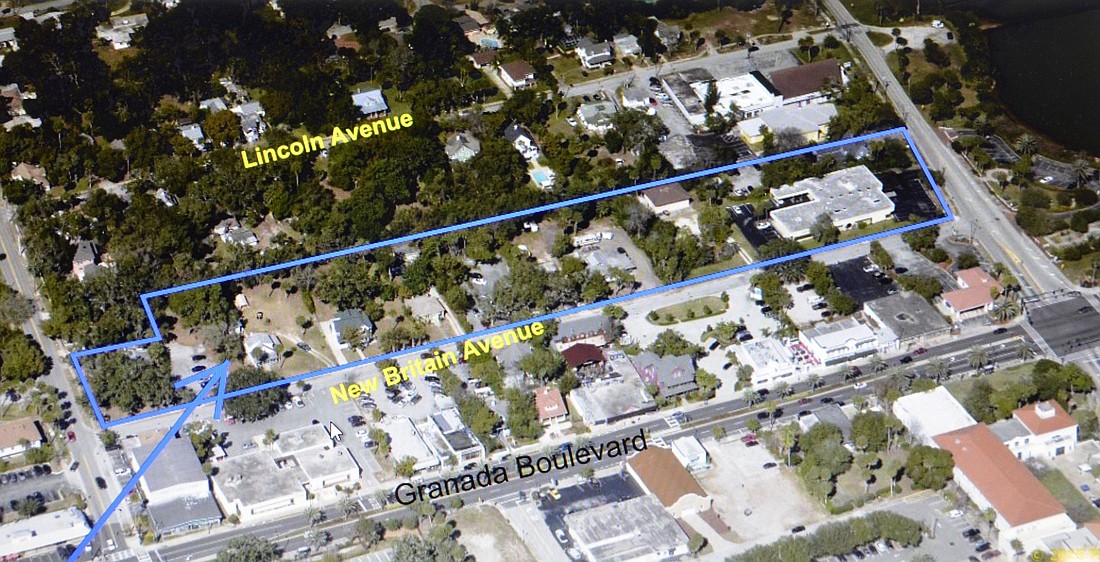 This area shows where redevelopment will likely occur in coming years.