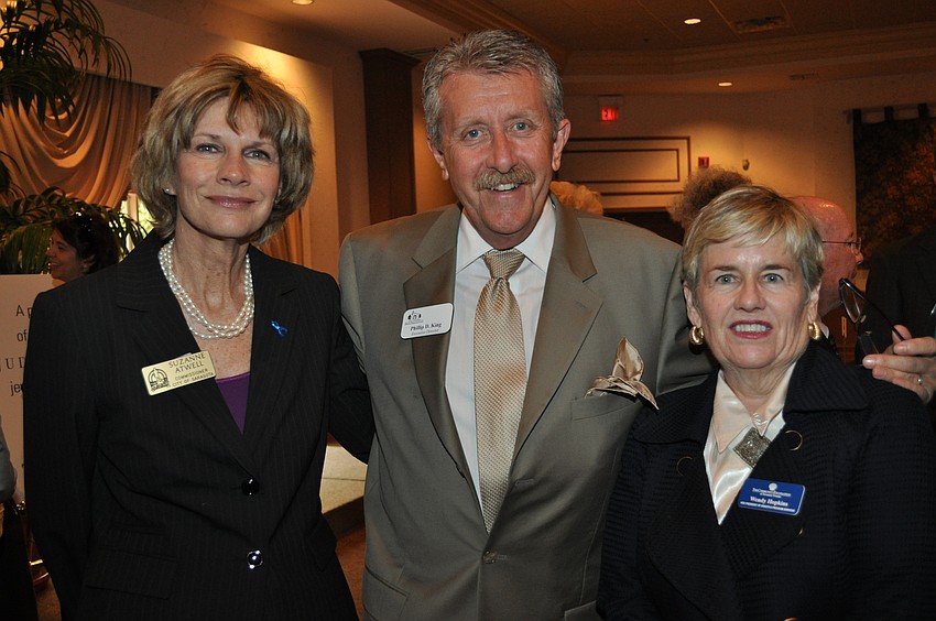 Suzanne Atwell, Phil King and Wendy Hopkins
