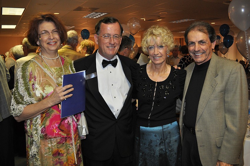 Fran and Peter Gray with Angela Ward and Mike Saoud