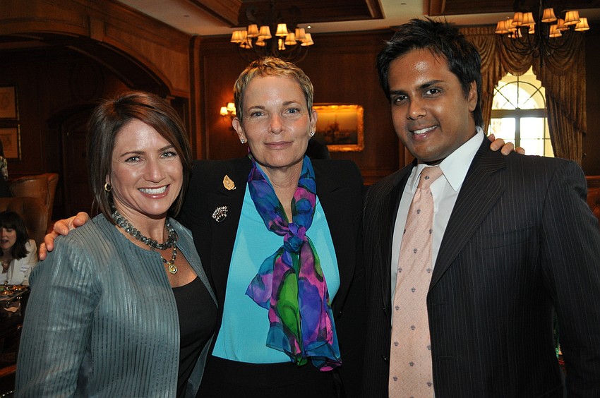 Honorees Jaymie Klauber, Charlie Lenger and Anand Pallegar