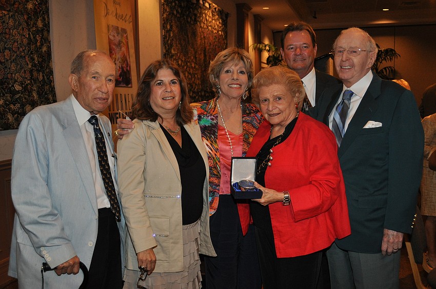 Honorees Norman, Diane and Dorothy with Lee Peterson, Dr. Jerry Thompson and Bob Peterson