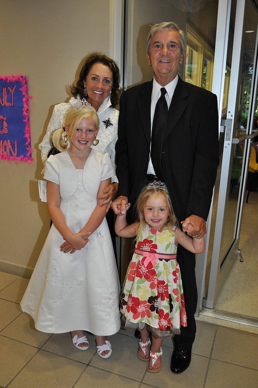 Linda and Bob Long with granddaughters Madison and Morgan Brown