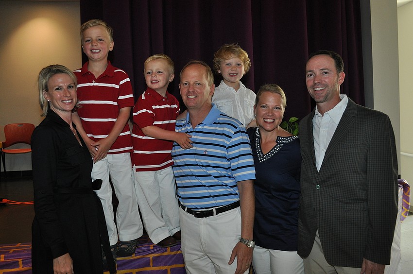 Alisa, Jake, Max and Roger Pettingell with Will, Jamie and Francis Becker