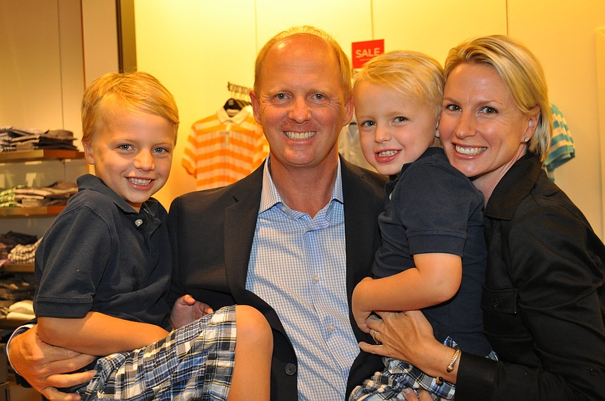 Jake, honoree Roger, Max and Alisa Pettingell