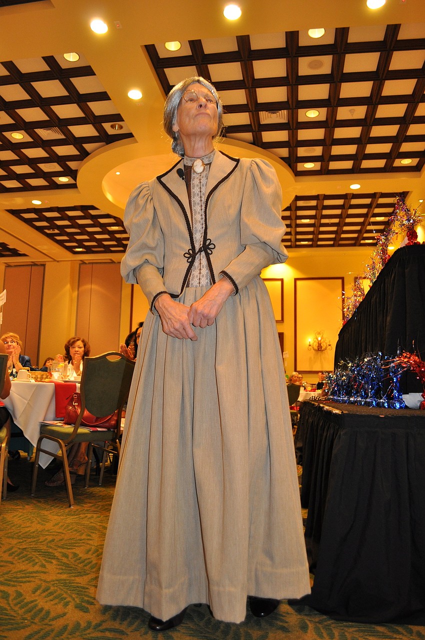 Speaker Barbara Rowe as Susan B. Anthony