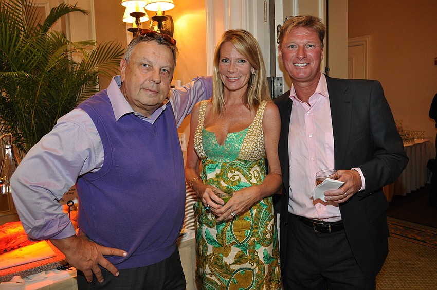 Lou Schultz with Laura and Stuart Lawrence