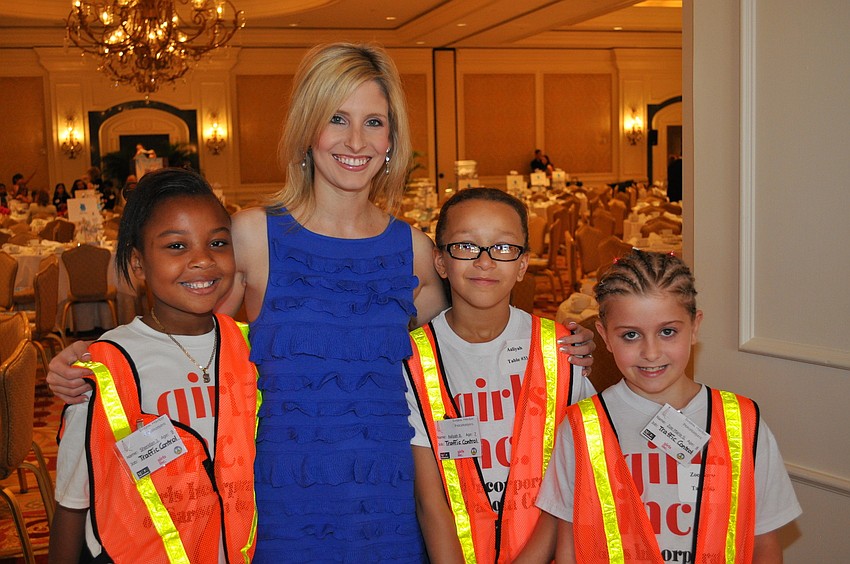 Sheridan J., Co-Chairwoman Kate Honea, Aaliyah B. and Zoe Marie S.