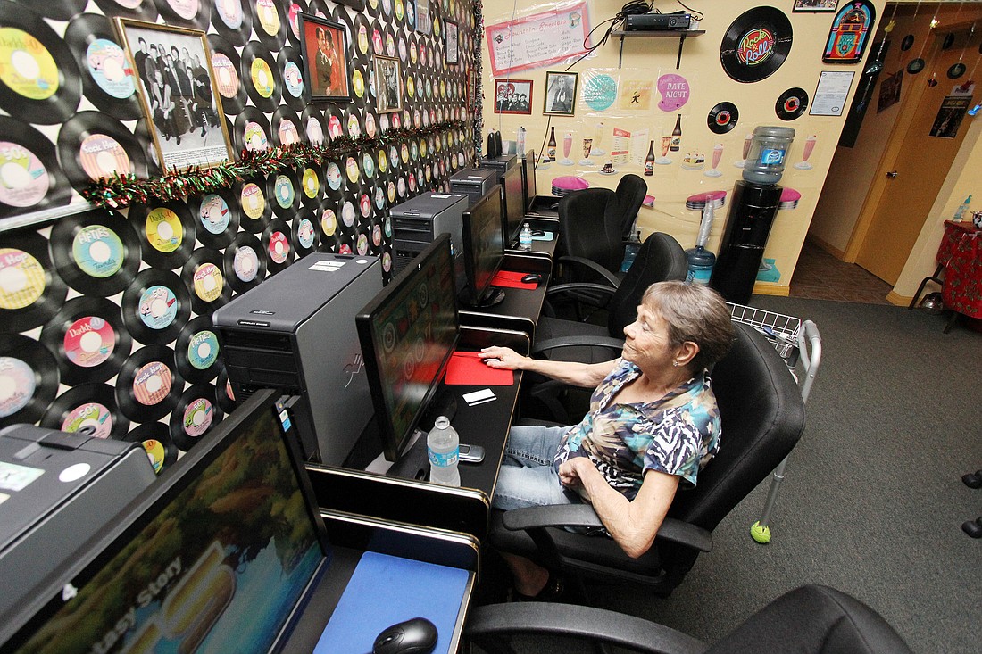 Mary Detimmerman usually visits EZ CafÃƒÂ©, located off Palm Harbor Parkway, with her daughter, Jill Biller. SHANNA FORTIER