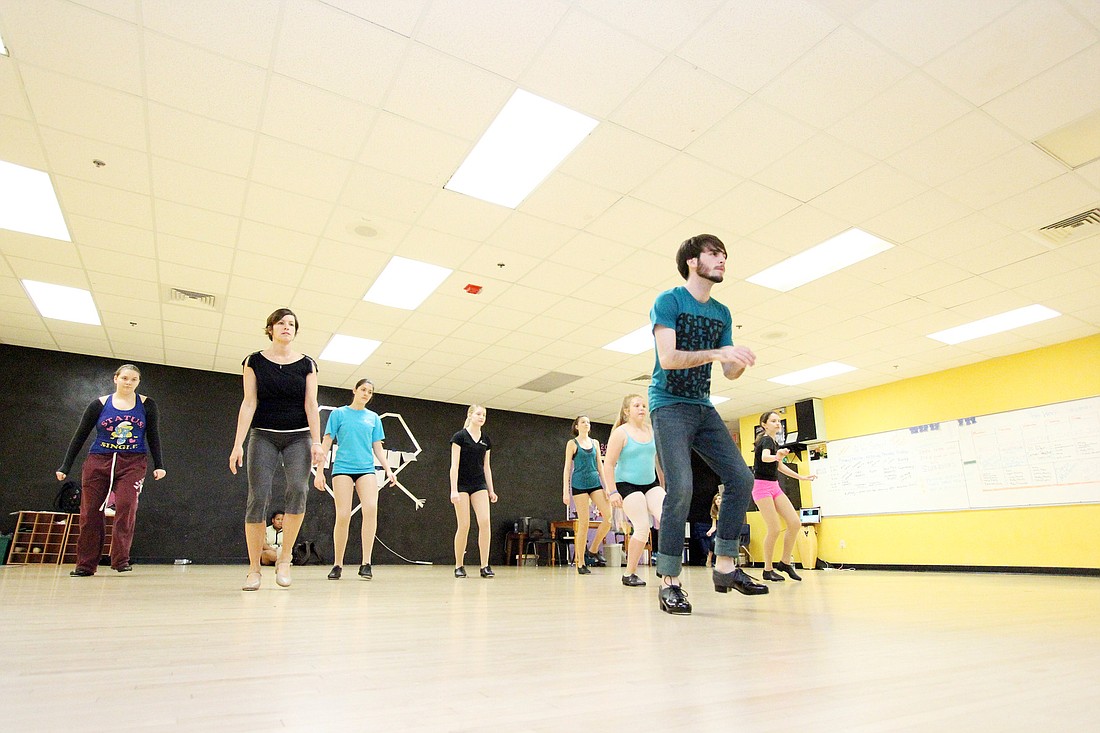 Galen Higgins leads a masterÃ¢â‚¬â„¢s tap class for Flagler County dancers before his show Friday, March 23, with the Rhythmic Circus. PHOTOS BY SHANNA FORTIER
