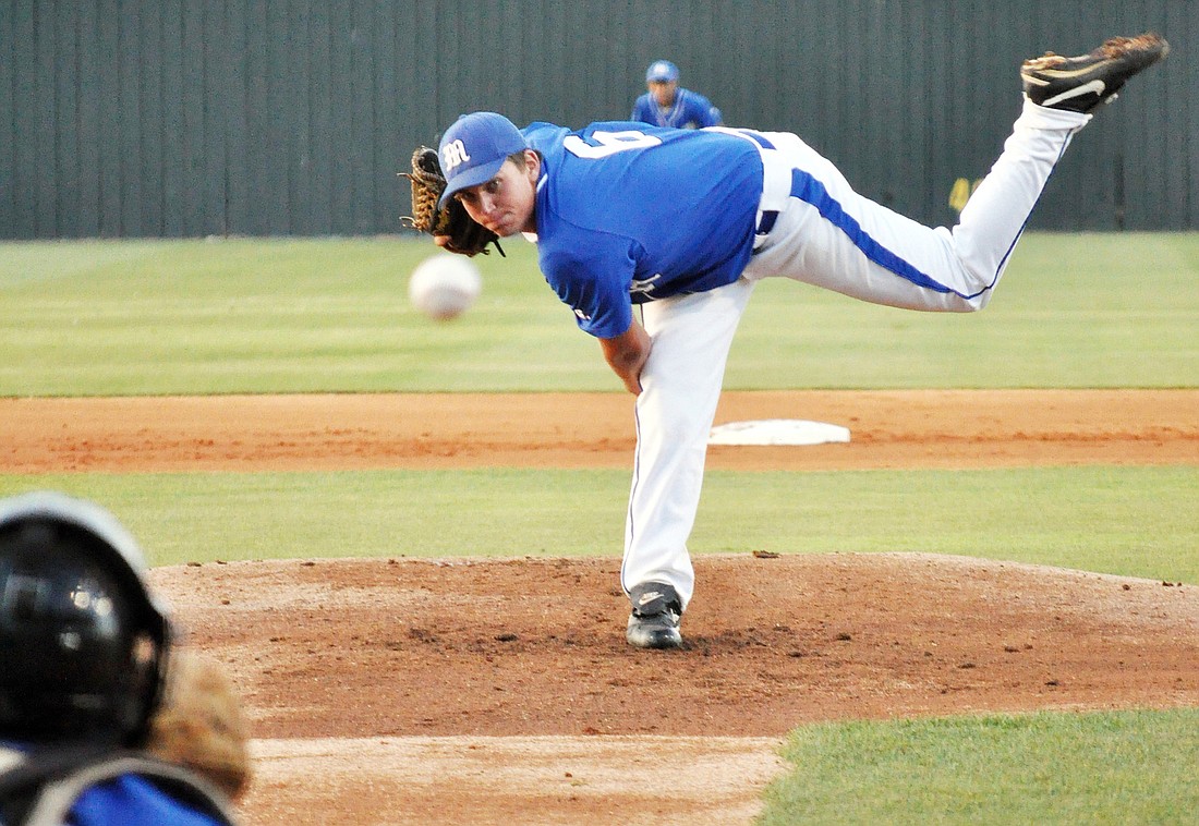Starting pitcher Tyler Stuart gave up six hits, four walks and struck out five in 2 2/3 innings Friday night in a district matchup.
