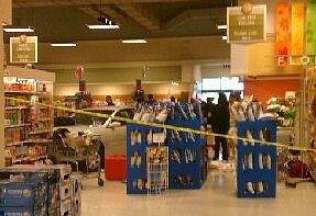 The driver might have been going 50 mph through the stop sign and into the store, according to a witness. COURTESY PHOTO