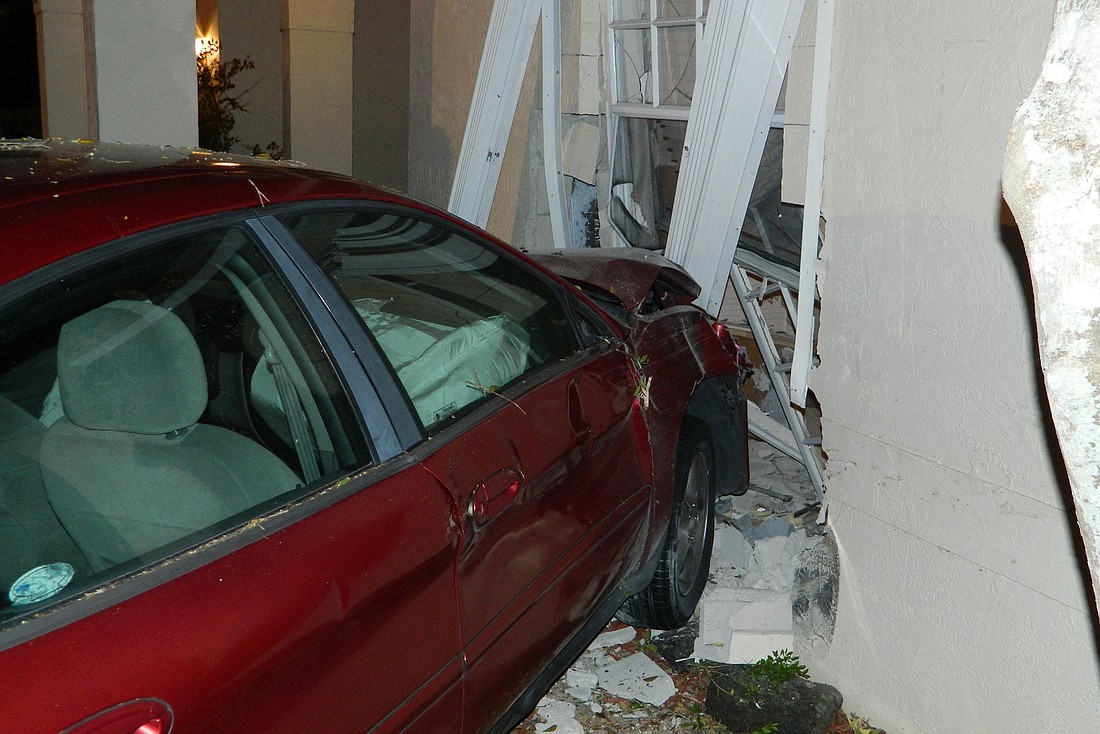 The driver failed to navigate a curve on Cochise Court before crashing into the home. The Florida Highway Patrol is investigating the incident.