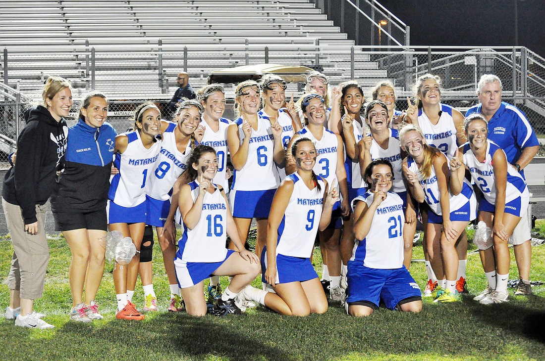 The Matanzas Lady Pirates lacrosse team won its first state playoff game Friday, April 28. The team advanced to the Elite 8 in the state.