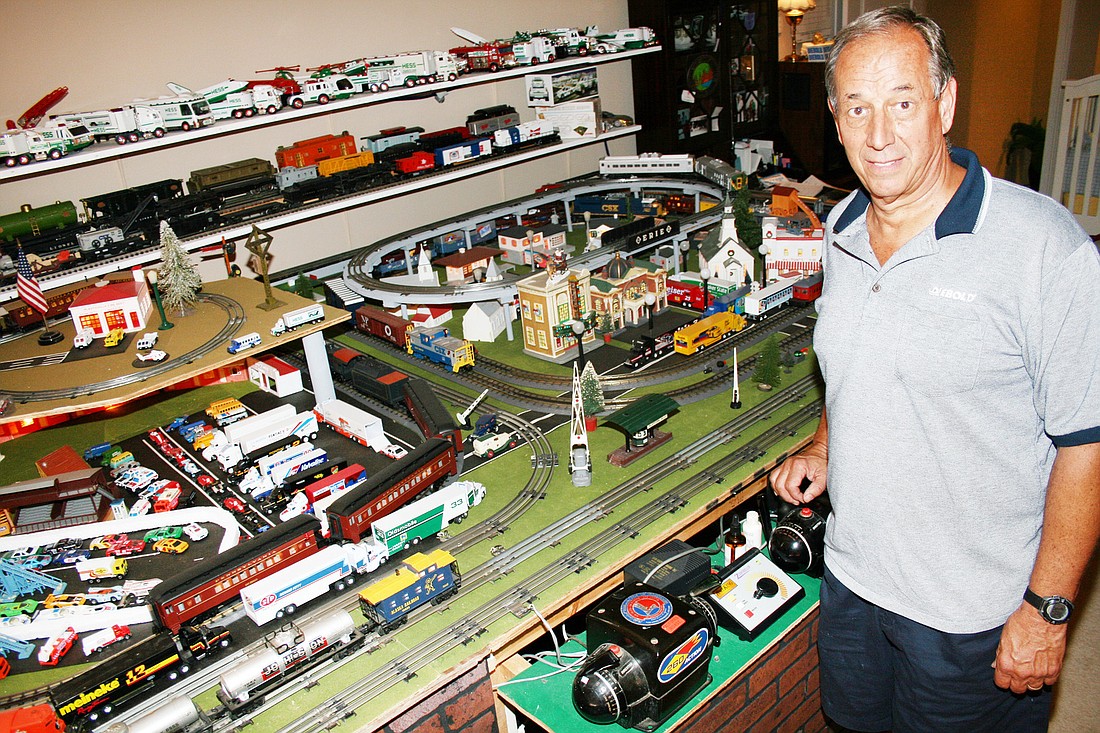 Rick SabolÃ¢â‚¬â„¢s home reflects his passion for trains, which he developed as young boy.