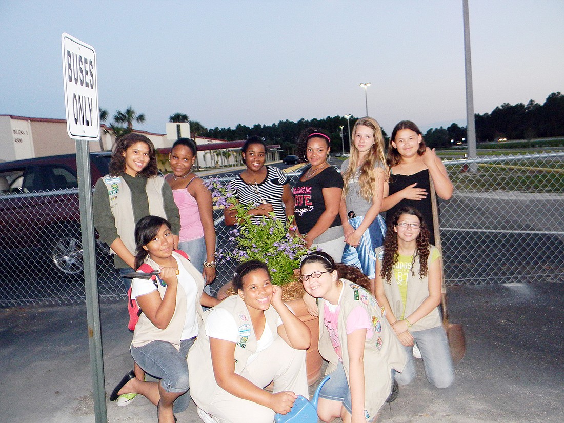 Back row, from left: Savanna Cofield, Alexa Apollon, Ashley Etienne, Vianca Santos, Brianna Wallace and Ryan Villaverde; front: Aylana Yambay, Braylynn McCall, Jamie Gomez and Raven Koenig. COURTESY PHOTO