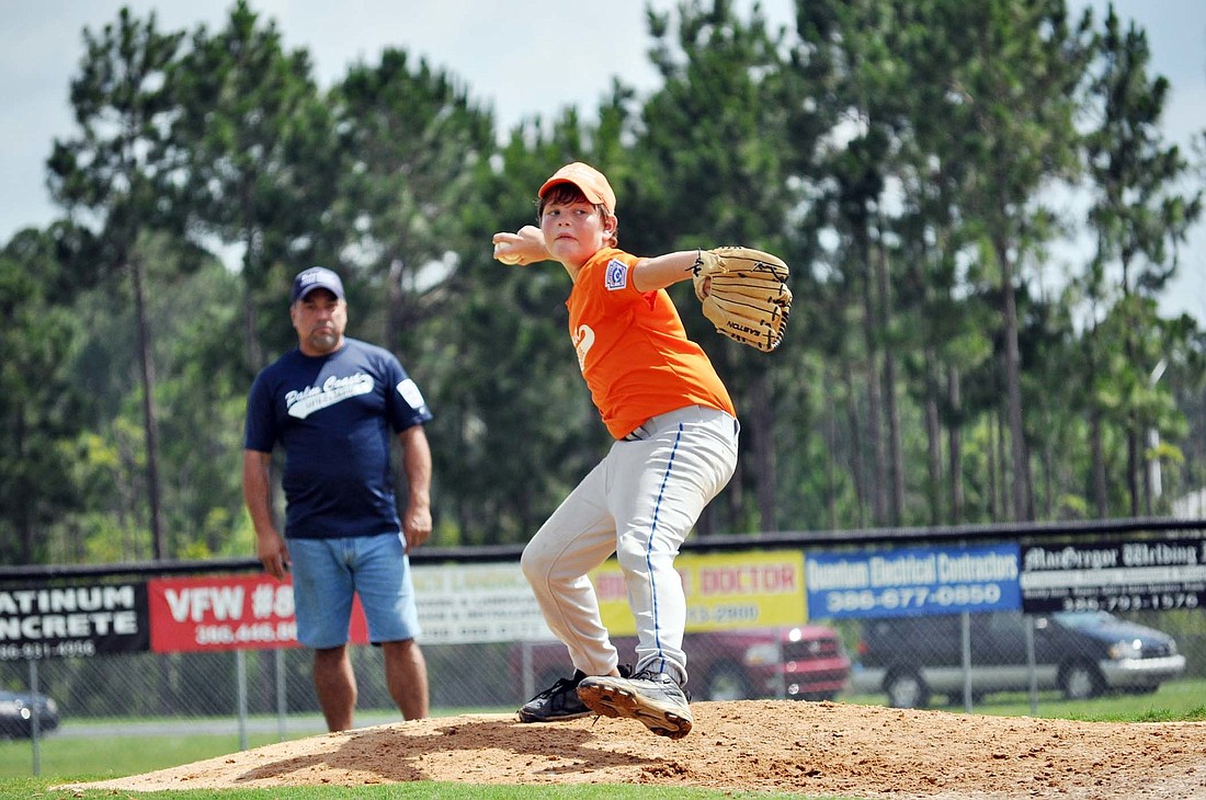 Kiwanis pitcher Bobby Sparling allowed three runs in five innings and hit a solo homer in the top of the fifth inning.