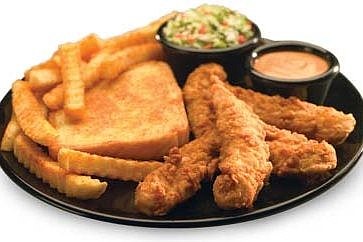 Zaxby's chicken finger plate is one of its most popular menu items. Photo courtesy of Zaxby's.com.
