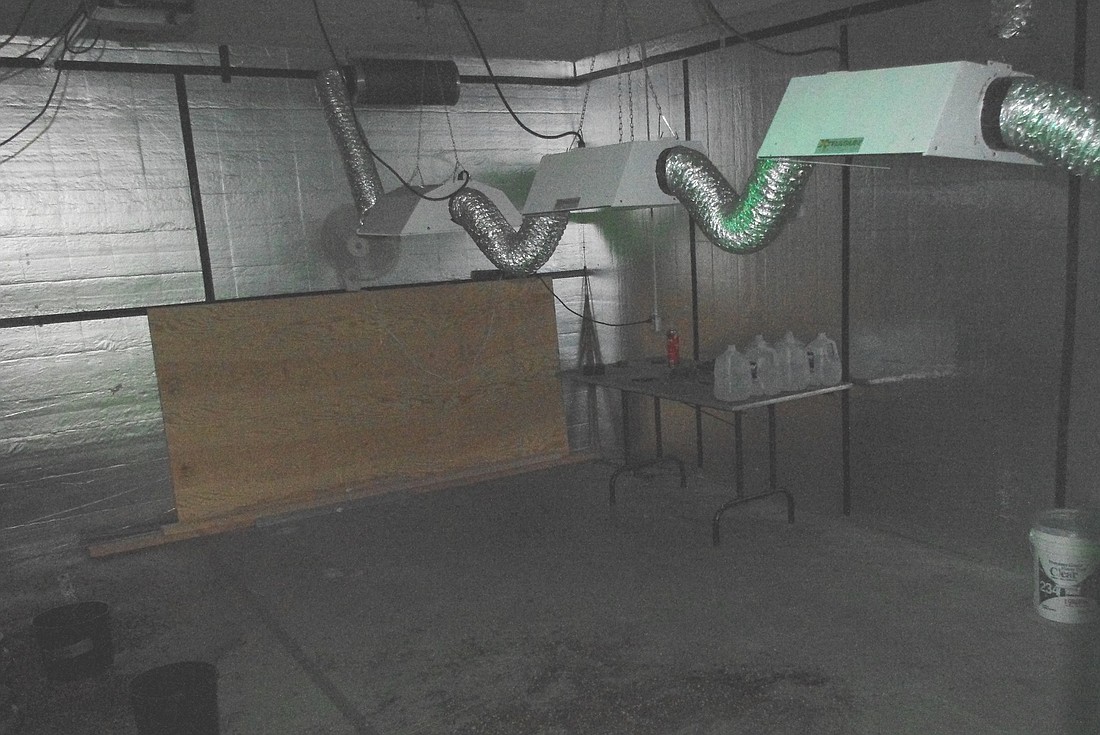 A home in the B-section of Palm Coast was used as a marijuana grow house. COURTESY PHOTO