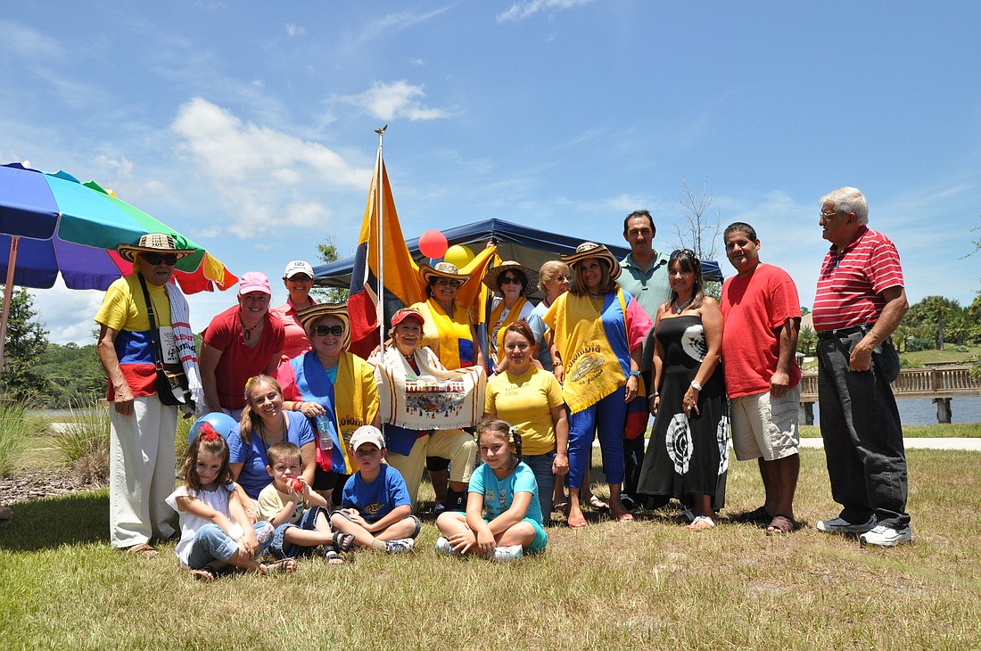 A group gathered Saturday, July 21, to celebrate Colombian independence.